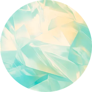A faceted crystalline spearmint teal surface used as Ethan's profile picture